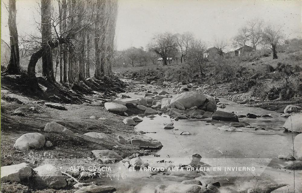 alta gracia foto postal - arroyo